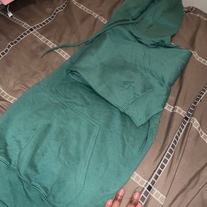 Green hoodie